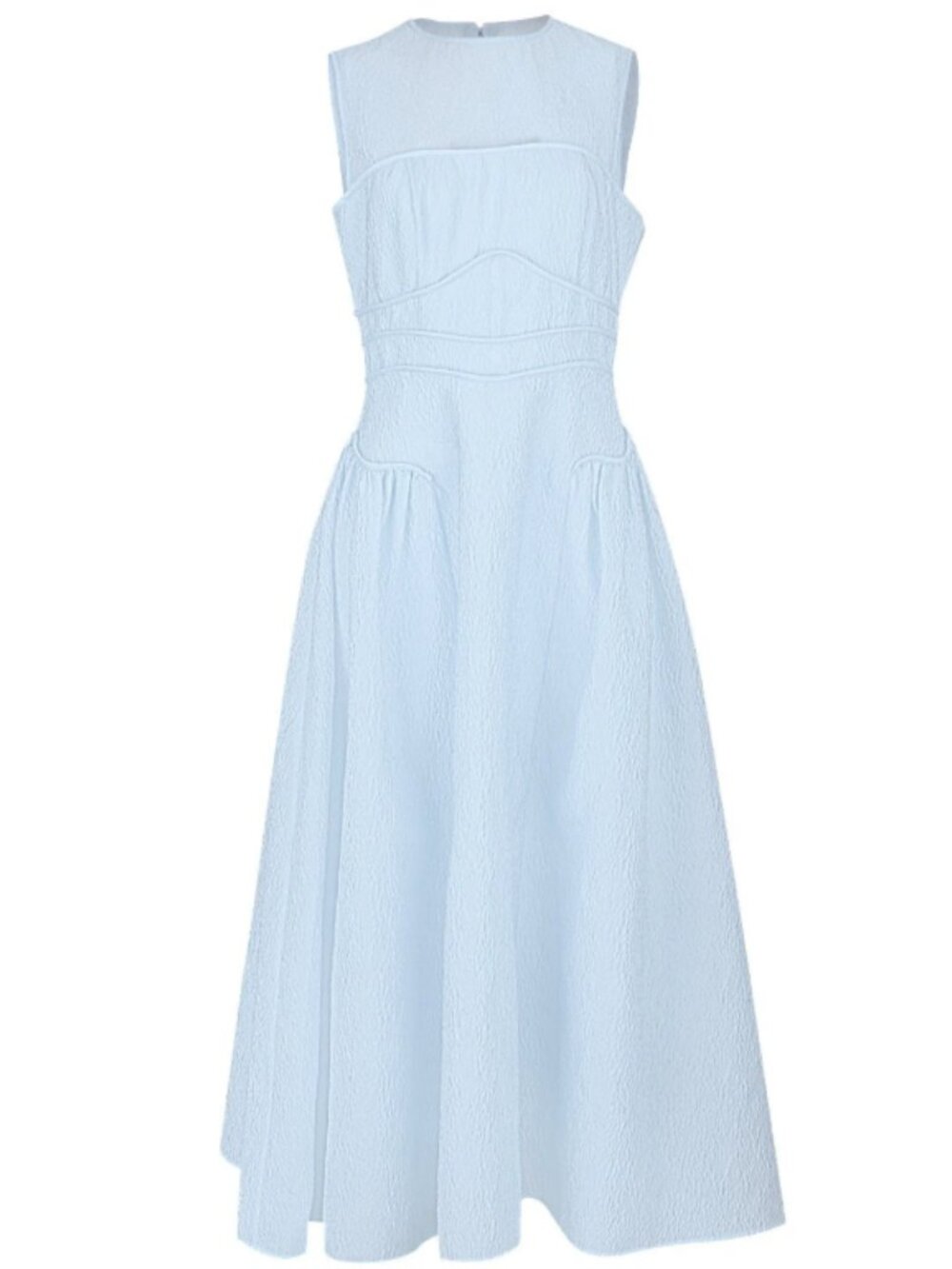 Rachel Gilbert Sophia Dress Sky Blue Sleeveless Midi Dress Elegant NWT - Picture 6 of 6